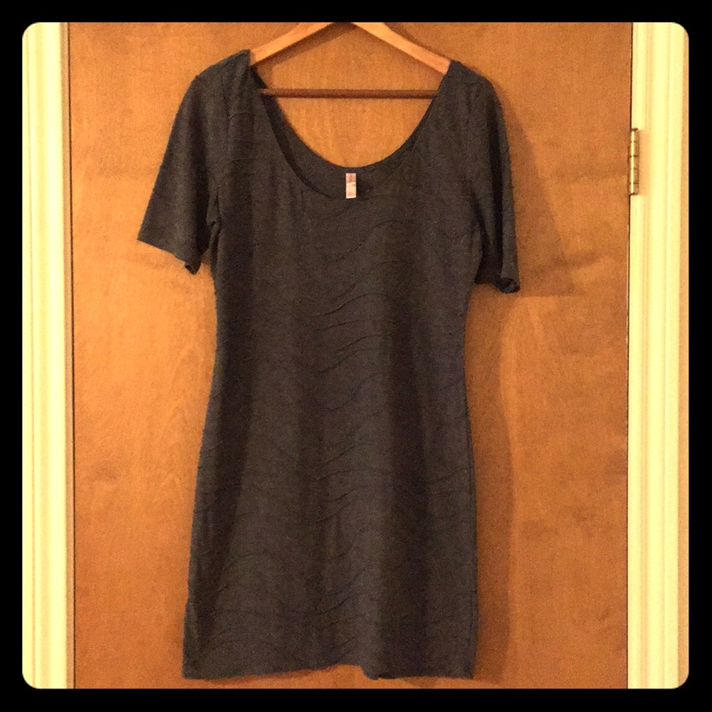 Xhilaration Grey Fitted Dress